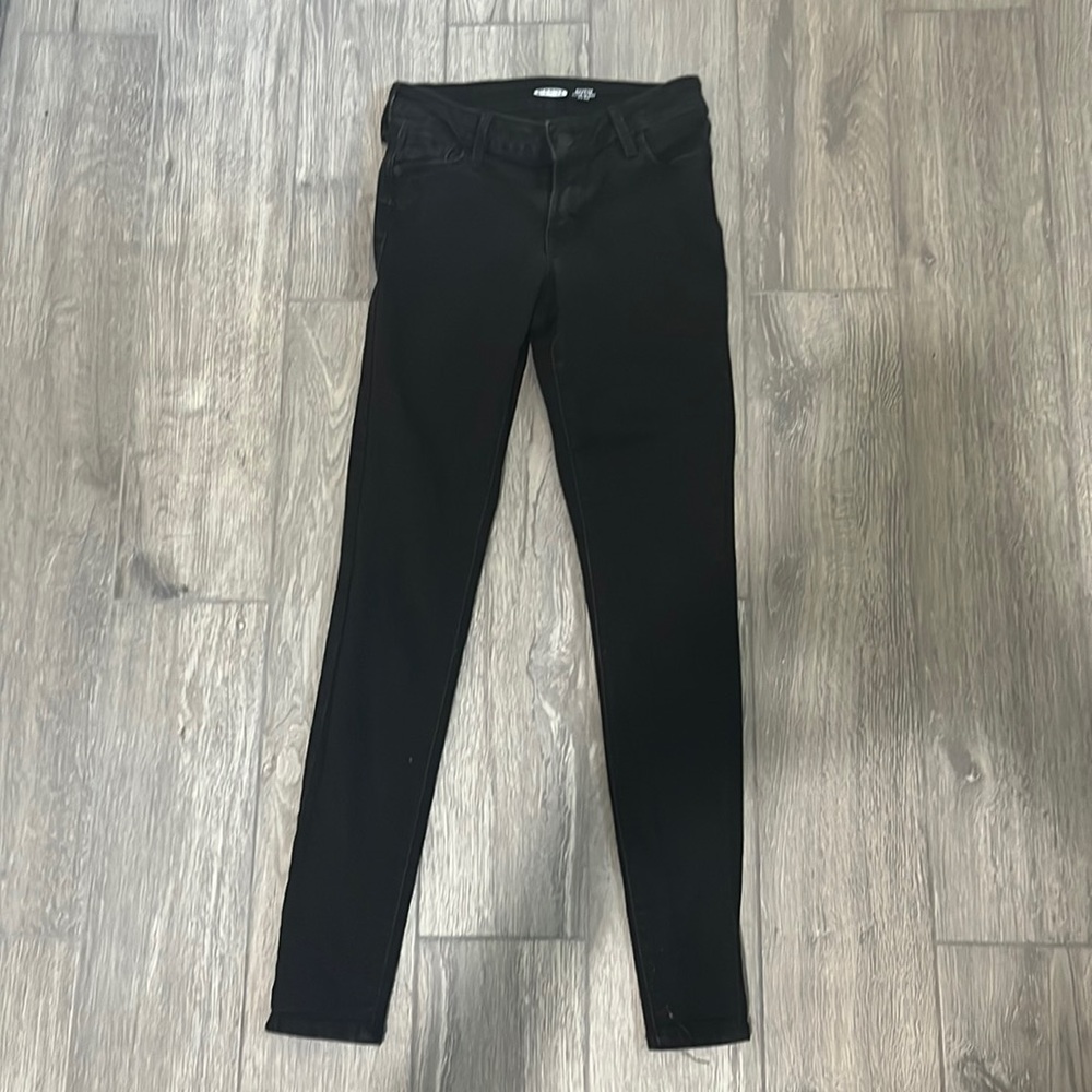 Old Navy Black rockstar super skinny mid rise jeans